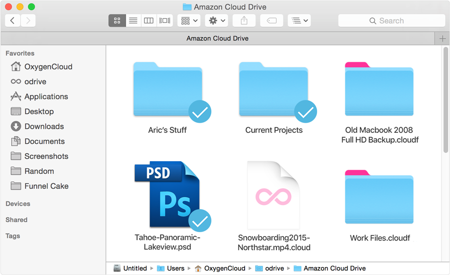 Files I use stay synced, the rest stays in the cloud